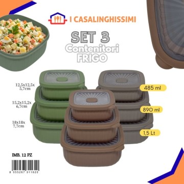 ICS SET.3 CONTENITORI FRIGO...