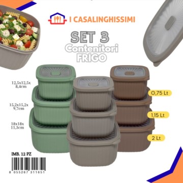 ICS SET.3 CONTENITORI FRIGO...