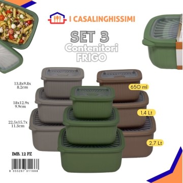 ICS SET.3 CONTENITORI FRIGO...