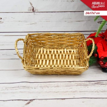 ABM CESTO VIMINI ORO 28X20...