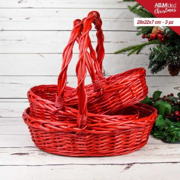 ABM CESTO VIMINI ROSSO...