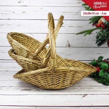 ABM CESTO VIMINI GOLD 33X26...