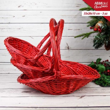 ABM CESTO VIMINI ROSSO...