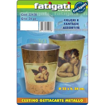FTG CESTINO GETTACARTE METALLO